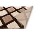 thumbnail image 5 of Well Woven Parker Brown Geometric Boxes Thick Soft Plush 3D Textured Shag (2'7" x 9'10") Runner Rug, 5 of 8