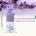 thumbnail image 2 of Triani 6Pcs Lavender Sachet Bags 1oz Natural Fresh Dried Lavender Scented Closet Sachets Air Freshener Oder Eliminator Home Fragrance Sachet, 2 of 7