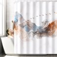 thumbnail image 1 of Volkmi 1 Piece Polyester Marble Fresh Waterproof Shower Curtain 180*180cm YL1207, 1 of 9