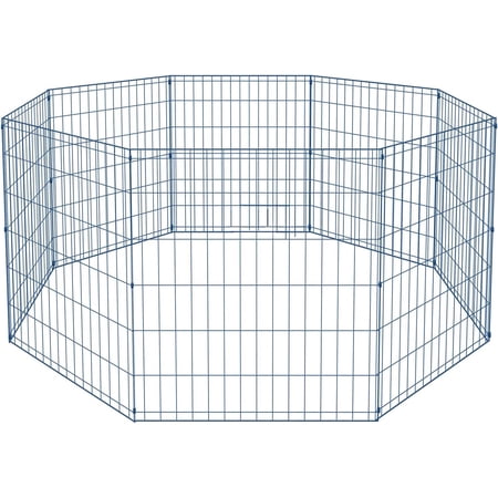 YRLLENSDAN 30'' Dog Pen for Outside, 8 Panel Exercise Fences Dog Kennel for Backyard Pet Playpen Crate Fence Pet Gate with Door Puppy Play Yard for Small Medium Large Dogs
