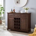 thumbnail image 1 of Gramercy Way Mahogany Cabinet and Wood Doors with Wine Rack, 1 of 9