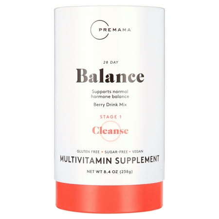 Premama Balance Berry Flavored Drink Mix, Gluten-Free, Multivitamin Supplement