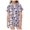 p-4Light Purple24, variant on CAIVO Girls Halloween Star Bats Printed 2 Piece Pajama Sets Lapel Short Sleeve Button Down Shirt With Shorts Children Kids Homewear Loungewear