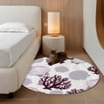 thumbnail image 2 of Round Rugs 3.3 Ft, Shell Coral Coastal Non Slip Area Rugs for Kitchen Bedroom Entryway, Nautical Summer Beach Ocean Sea Washable Carpet Runner Rug Floor Mats for Bedroom Home Decor, 2 of 8