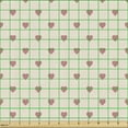 thumbnail image 2 of Valentine's Day Fabric by the Yard Upholstery, Repetitive Pattern of Minimal Hearts with Pastel Softy Tones, Decorative Fabric for DIY and Home Accents, Dried Rose and Champagne by Ambesonne, 2 of 5