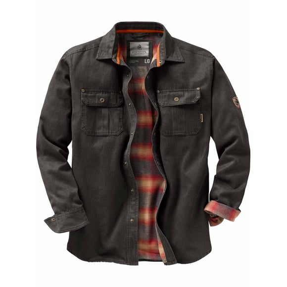 Legendary Whitetails Men's Journeyman Rugged Shirt Jacket, Tarmac, Medium
