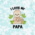 thumbnail image 4 of Inktastic Cute Sloth I Love My Papa with Green Leaves Boys or Girls Toddler T-Shirt, 4 of 5