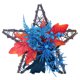 thumbnail image 1 of Adornos de corona de decoración de flores artificiales para colgar en la pared de cinco estrellas de Halloween compre 2 y obtenga 3, 1 of 4