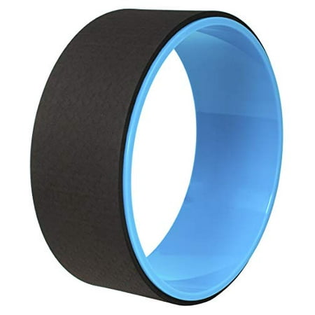 BalanceFrom Yoga Wheel for Stretching Dharma Yoga Prop Wheel, Comfortable Support for Yoga Poses and Backbends, Blue