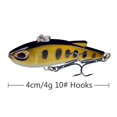 thumbnail image 5 of Anzuelos triples de cebo artificial de 4g y 4 cm, señuelos VIB duros, aparejos de pesca (estilo D), 5 of 5