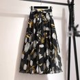 thumbnail image 4 of Brand Sale!Women Long Skirt Beach Skirts Floral Bow Chiffon High Waist Skirt Beach Floral Chiffon Skirt，High Waist Skirt, 4 of 5