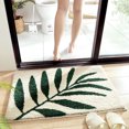 thumbnail image 6 of maho Moss Rug Floral Area Rugs Plant Flowers Bathroom Rug Mat Extra Thick And Absorbent Bath Rugs Non-Slip Soft Plush Bath Carpet Machine Wash Dry Bathroom C on Clearance, 6 of 8