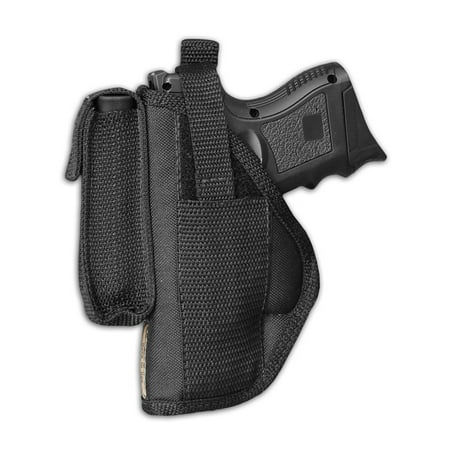 Barsony Left OWB w/ Magazine Pouch Holster Size 17 Beretta CZ EAA Ruger Springfield Sig Compact 9 40 (Best Ruger 10 22 Magazine)