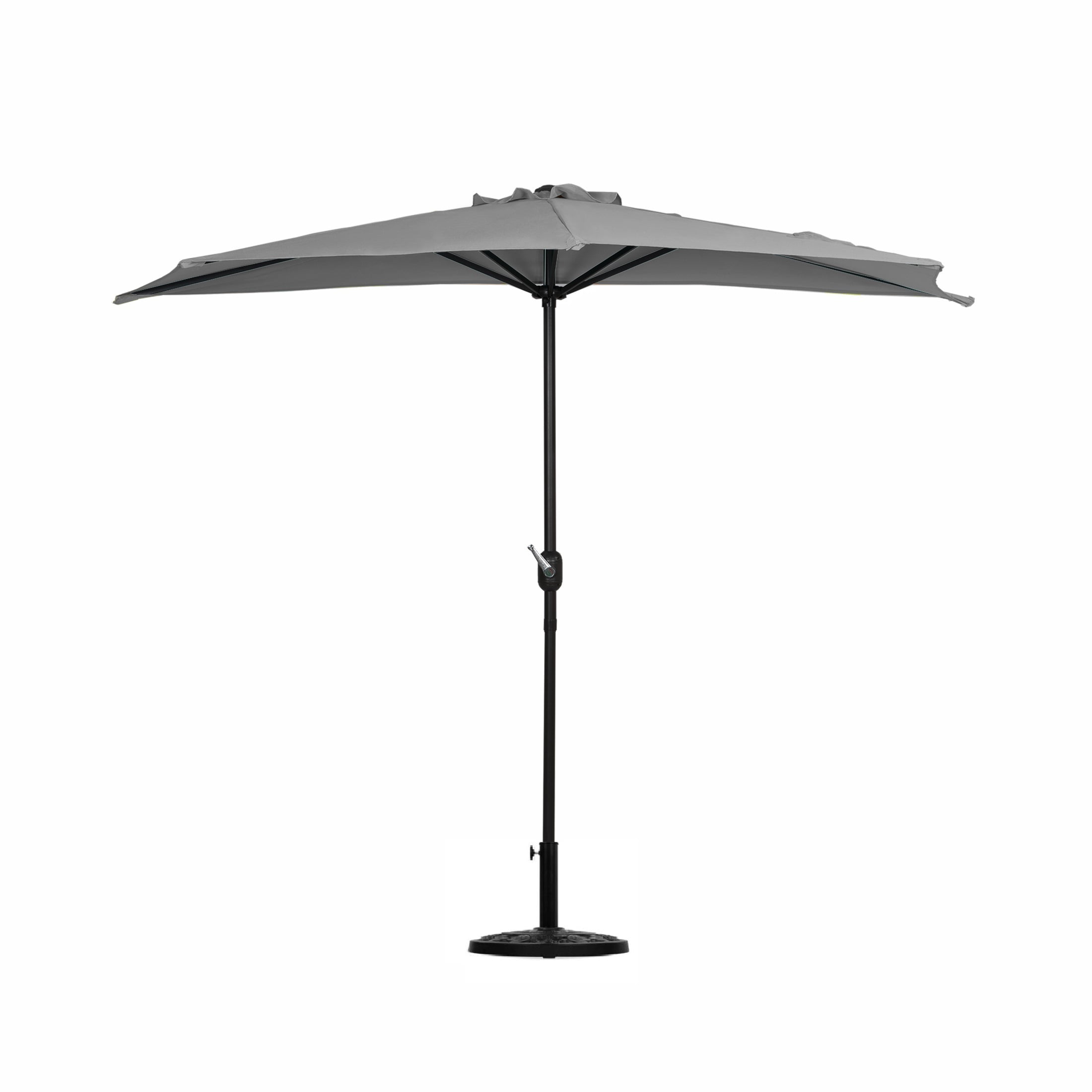 WestinTrends Lanai 9 Ft Outdoor Patio Half Umbrella with Base Include