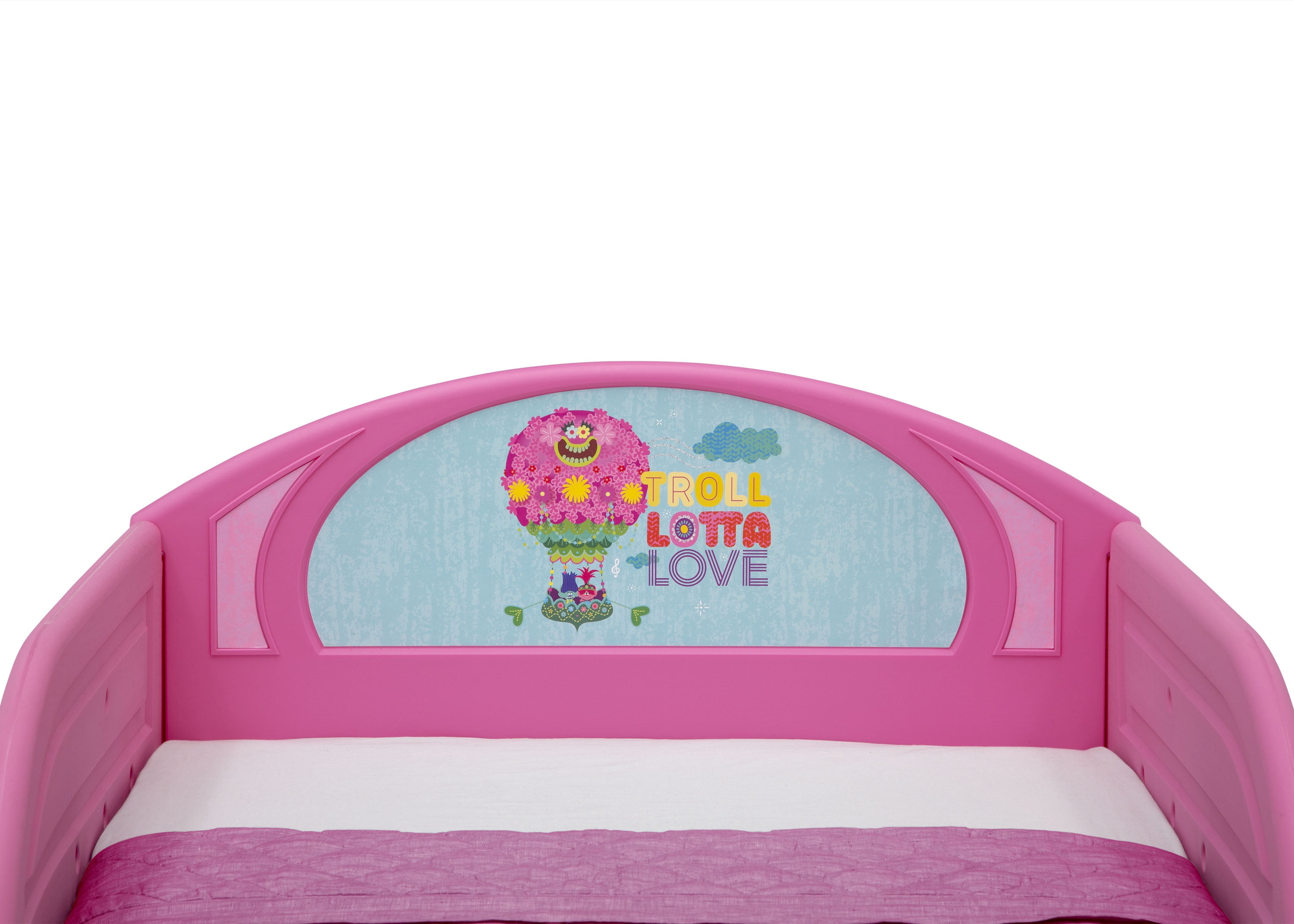 Trolls World Tour Plastic Sleep and Play Toddler Bed by Delta Children