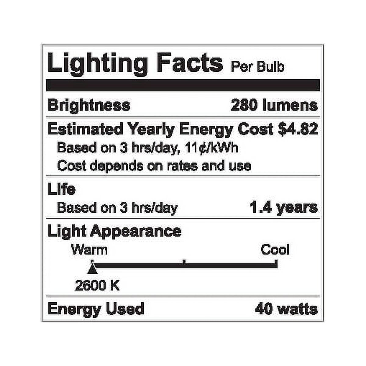GE 40 Watt Candelabra Light Bulbs E12 Base B11 Crystal Clear Glass Bent Tip