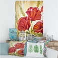 thumbnail image 2 of Designart ' Blossoming Red Poppies In Wheat Fields II ' Traditional Canvas Wall Art Print, 2 of 4