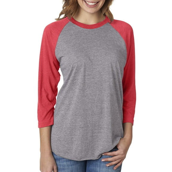 Mens Clementine Tri-Blend 3/4-Sleeve Raglan Tee