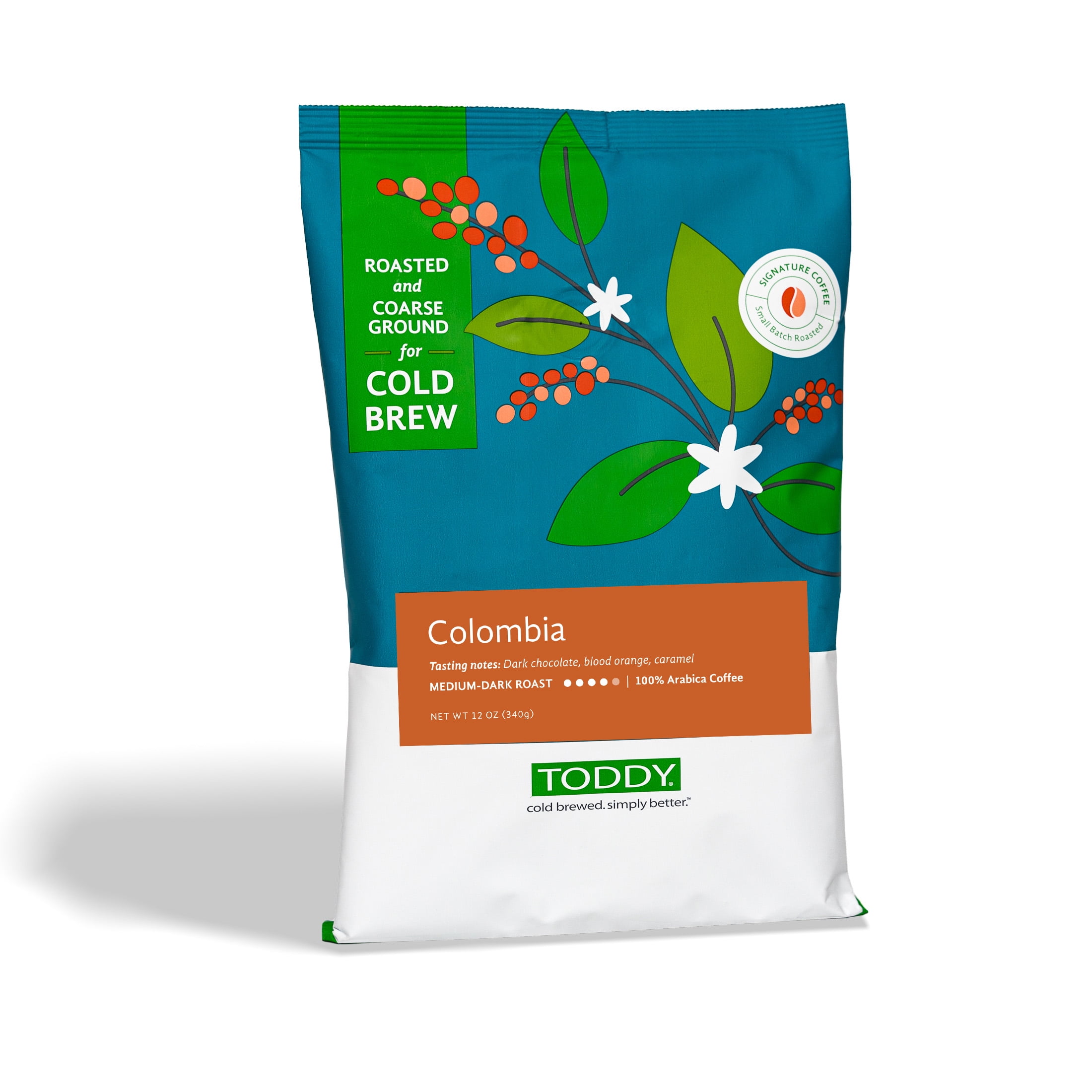 (6 pack) Colombian Cold Brew Coffee, Coarse Ground Coffee