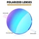 thumbnail image 2 of Gafas de Sol Qarigey Polarizadas Azul Lentes Gris Oscuro, 2 of 6