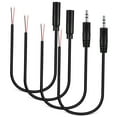 thumbnail image 5 of Topbathy 4Pcs 3.5mm Extension Cable Male to Female Audio Cord for Speaker with Durable PVC Coating Black, 5 of 8