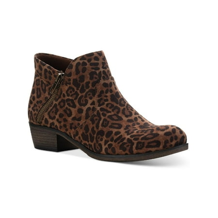 

Sun + Stone Womens Abby Faux Leather Heels Ankle Boots