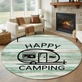 5ft Round Rug Camping Car Area Rugs for Living Room Bedroom Washable ...