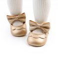 thumbnail image 2 of Fortune Newborn Girl Princess Shoes First Walker BowKnot Solid Soft Sole Shoes, 2 of 6