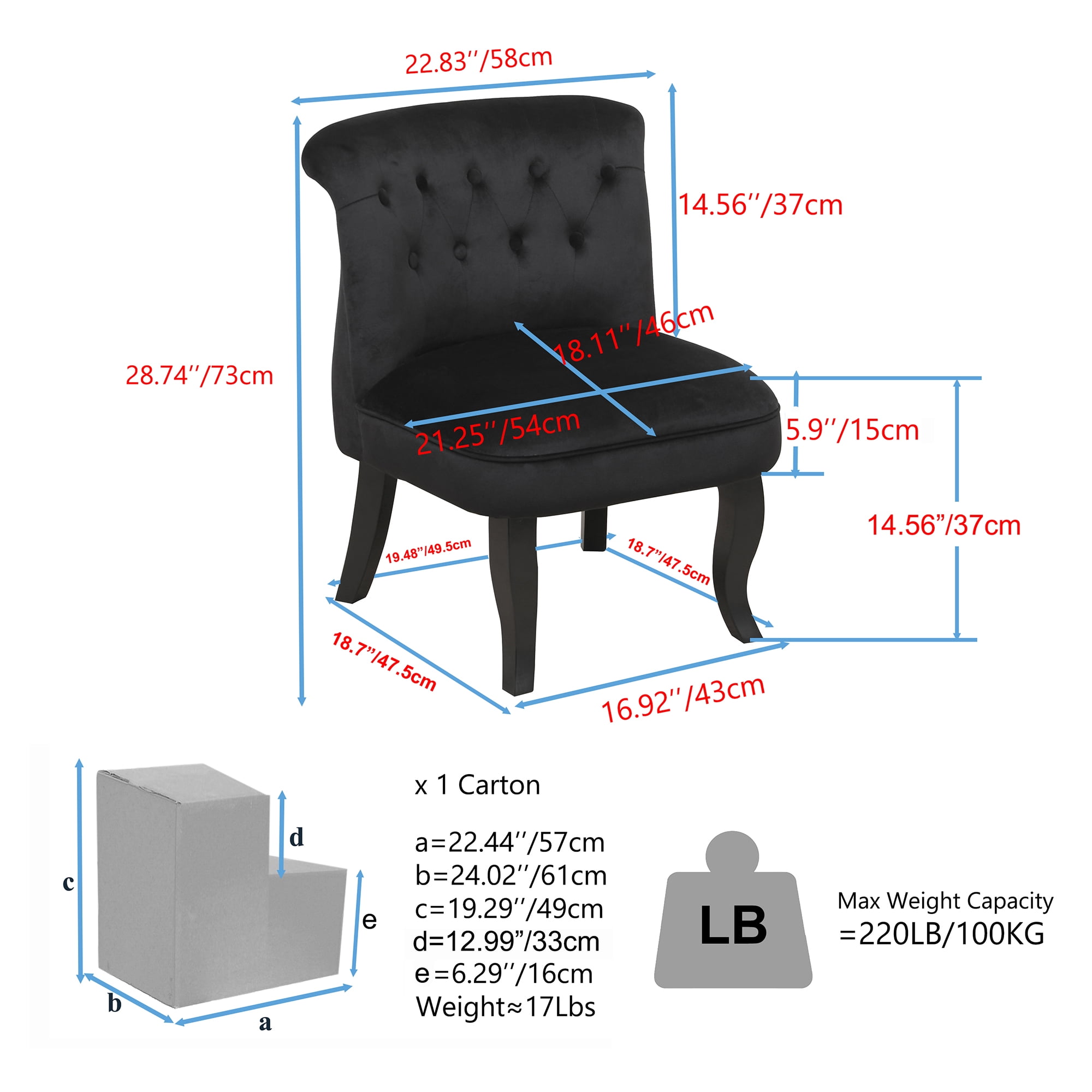 Kadyn 29" Wood Armchair, Single Sofa Chairs for Living Room, Upholstered Accent chairs, Black Kadyn 29" Wood Armchair, Single Sofa Chairs for Living Room, Upholstered Accent chairs, Black