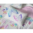 thumbnail image 5 of Saturday Park Ombre Butterflies 100% Kids' Organic Cotton Bed Set, Duvet Cover Sets, Queen, Multicolor, 5 of 9