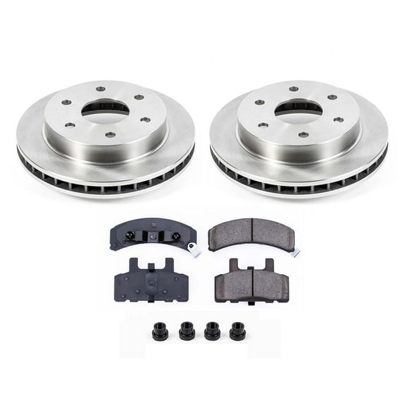 Ultimate Brakes Front Semi-Metallic Brake Pad and Rotor Kit with Hardware WM80361