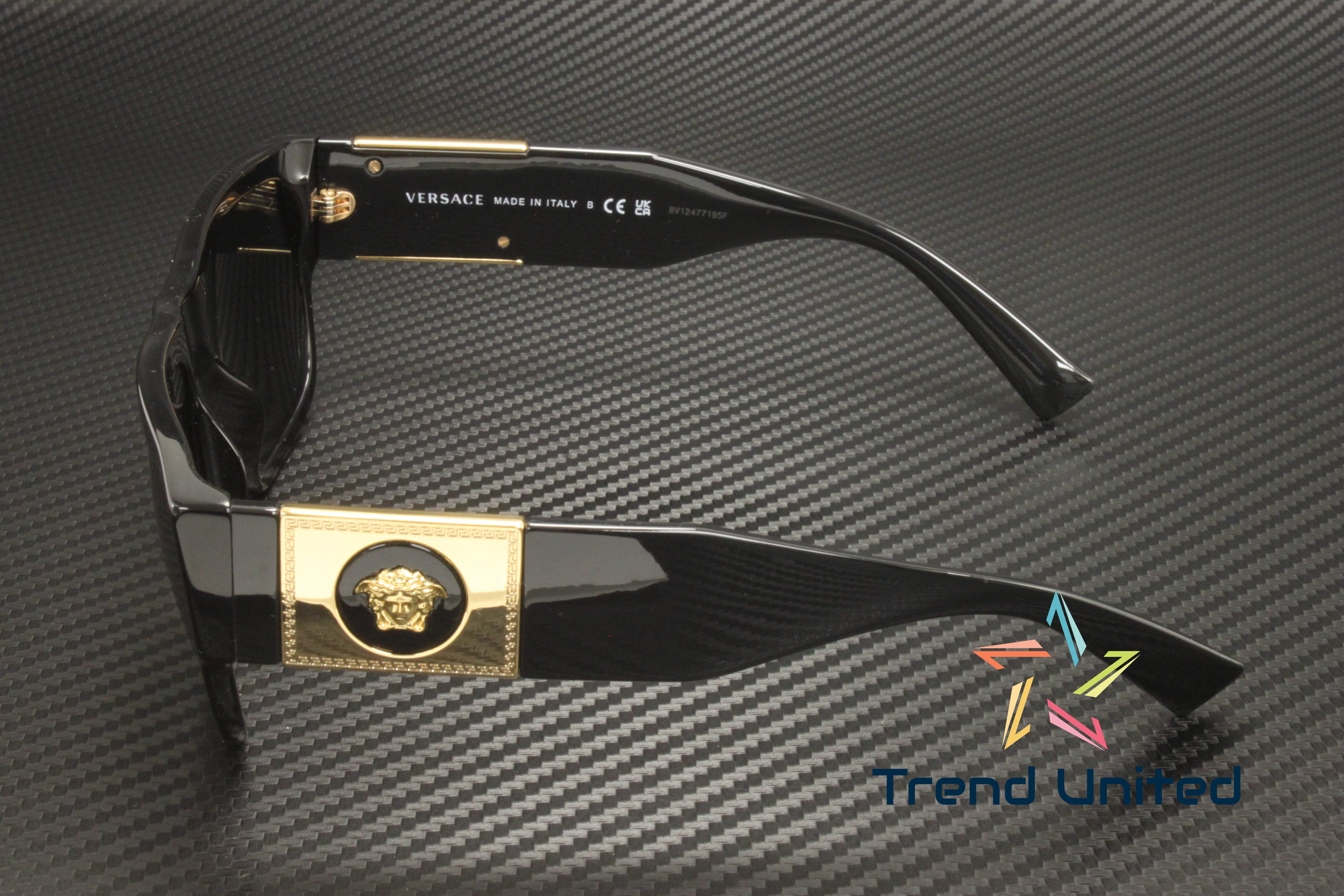 Versace Dark Gray Rectangular Men's Sunglasses VE4406 GB1/87 56 Optical