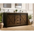 thumbnail image 3 of Elegant Kitchen and Bath Austin 60 inch Double Bathroom Vanity in Expresso, 3 of 10