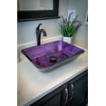 thumbnail image 5 of Eden Bath EB_GS81 Rectangular Purple Foil Glass Vessel Sink with Black Exterior, 5 of 9
