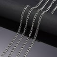 thumbnail image 3 of 304 Stainless Steel Twisted Chains for DIY Jewelry Making Soldered Stainless Steel Color 5x3.5x0.6mm, 3 of 6