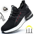 thumbnail image 2 of Work Shoes Breathable Steel Toe Safety Boots Lightweight Safety Work Shoes For Men Women Male Work Sneakers Security Footwear, 2 of 5