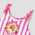 thumbnail image 5 of Barbie Toddler Girls Swimsuits Graphic Stripes 2 Pieces Bathing Suits Set Gifts Pink Sizes 3-10, 5 of 8