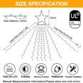thumbnail image 3 of AMERTEER Outdoor Christmas Decorations 344 LED Star Lights Easy Installation & Waterproof Christmas Lights 8 Modes Christmas Tree Lights for Xmas Tree Home Wedding Thanksgiving Party Holi, 3 of 14