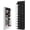 Black, variant on ZYNERY 10 Tier Clear Over the Door Shoe Organizer Storage, Deep Pockets Large Hanging Shoe Rack for Closet Door, Fit 20 Pairs Shoe Holder Hanger for Sneakers, Boots (Black)