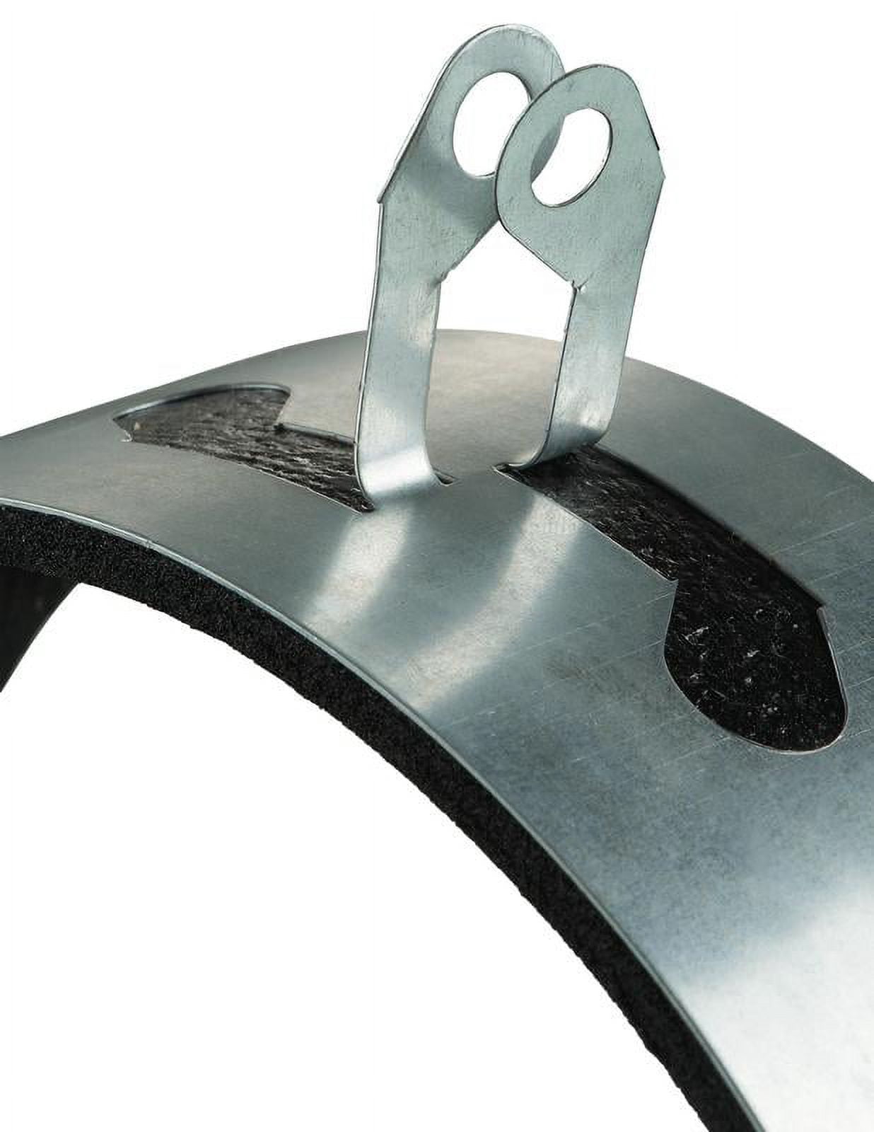Galvanized Steel Clamp with Rubber Seal 4" Duct (2-Pack)