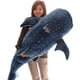 thumbnail image 2 of Giant Blue Shark Stuffed Plush Toys Big Fish Whale Soft Stuffed Animal Pillow Dolls, 2 of 5