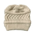 thumbnail image 2 of Only Moment Beanie for Men Women Beige Polyester Thermal Polar Fleece Ski Stocking Skull Cap for Men and Women One Size, 2 of 3