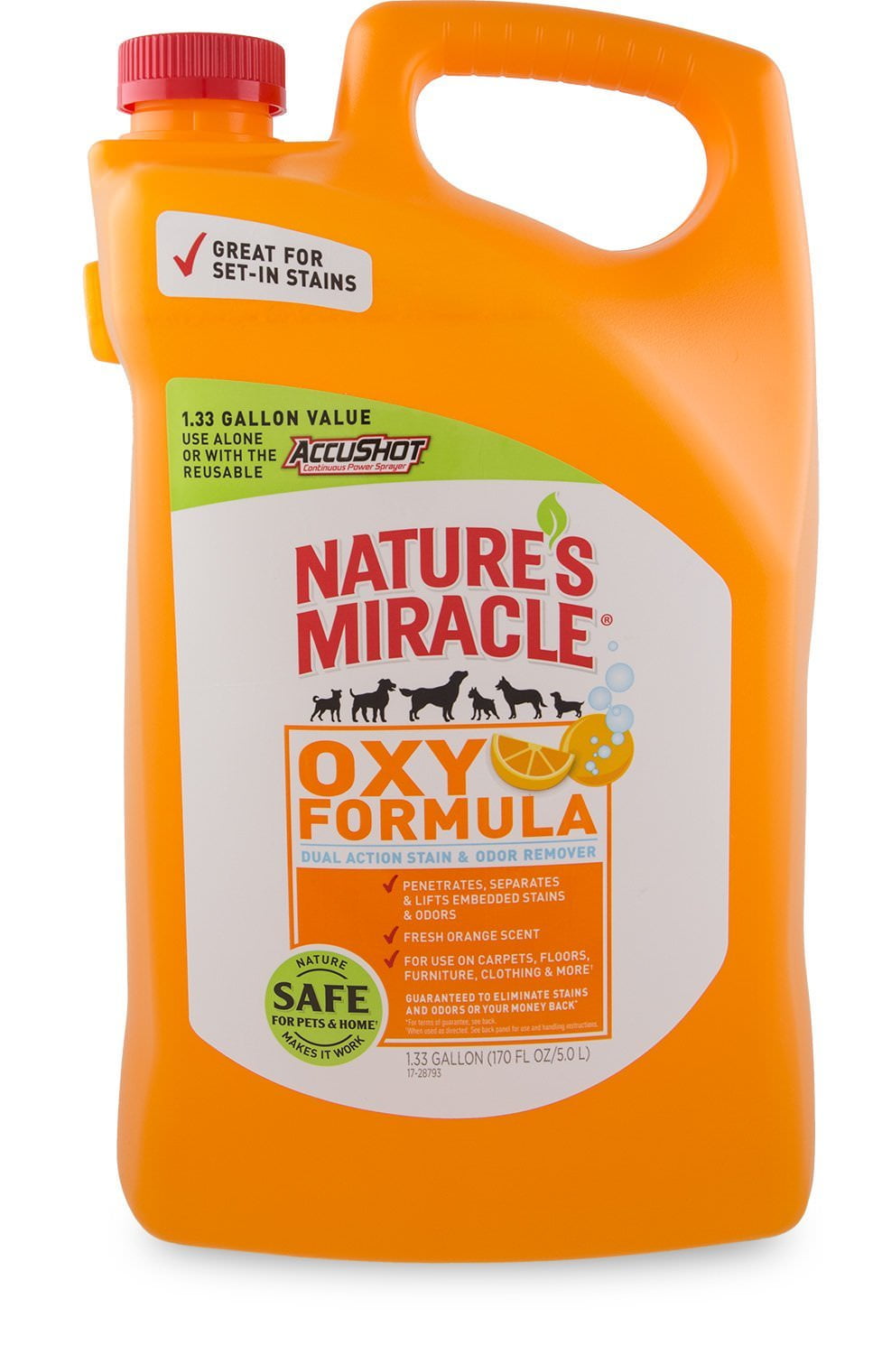 Nature's Miracle Oxy Formula Dual Action Stain & Odor Remover, 1.33