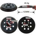 thumbnail image 2 of Pieces 5 Inch 8 Hole Hook and Loop Orbital Replacement Sander Pad Sanding Pad (Blue)，, 2 of 5