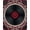 Black Red Ivory, Pattern 8, variant on ODIKA 8'x10' Washable Area Rug Record Retro Vintage Music Spinning Grooves Concentric Disc Vinyl Cd Playful for King Size Bedroom Under Bed, Master Suite, Non-Shedding, Easy Care