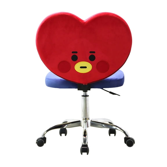 Impressions Vanity BT21 TATA Swivel Vanity Chair with Ultra Soft Velvet Fabric and 360 Degree Spin
