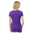 thumbnail image 3 of Tultex Fine Jersey Slim Fit T-Shirt for Women, Short Sleeve Crewneck Purple Tee, M, 3 of 4