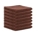 thumbnail image 3 of 7 Pieces Microfiber Cleaning Cloth Dishtowels Fast Drying Dishcloth Cleaning Rag Brown, 3 of 8