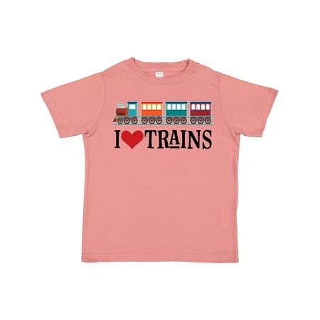 

Inktastic I Love Trains Gift Toddler Boy or Toddler Girl T-Shirt