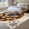 thumbnail image 4 of 5'x7' Area Rugs, Boho Ethnic Indoor Outdoor Area Rug for Living Room Bedroom, Modern Abstract Geometric Art Washable Bathroom Rugs Kitchen Floor Carpet Mats Home Decor Aesthetic, 4 of 8
